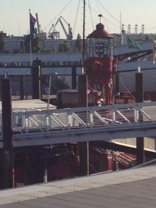 A lighthouse! That was a very happy site to see :)